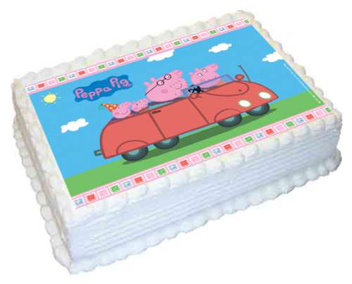 Peppa Pig A4 Edible Icing Image - Click Image to Close
